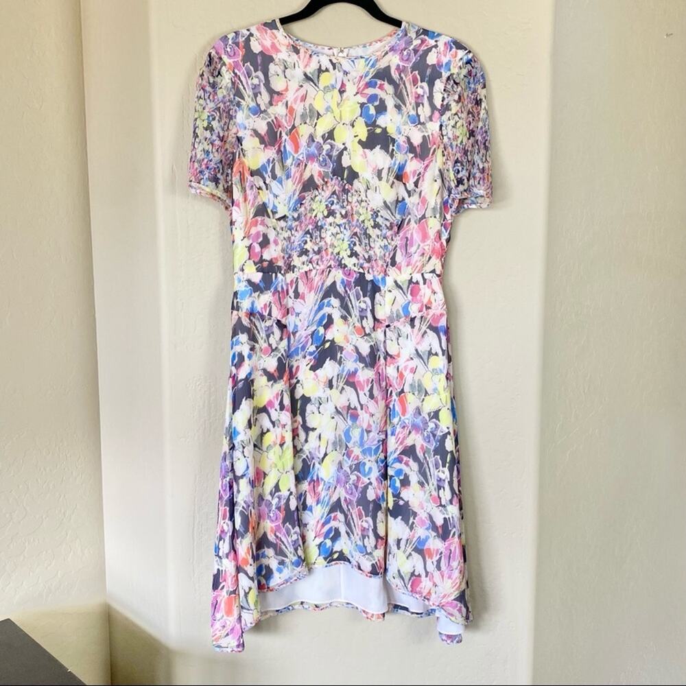 Rare NWT Jason Wu Floral Silk Chiffon Dress, Size 8